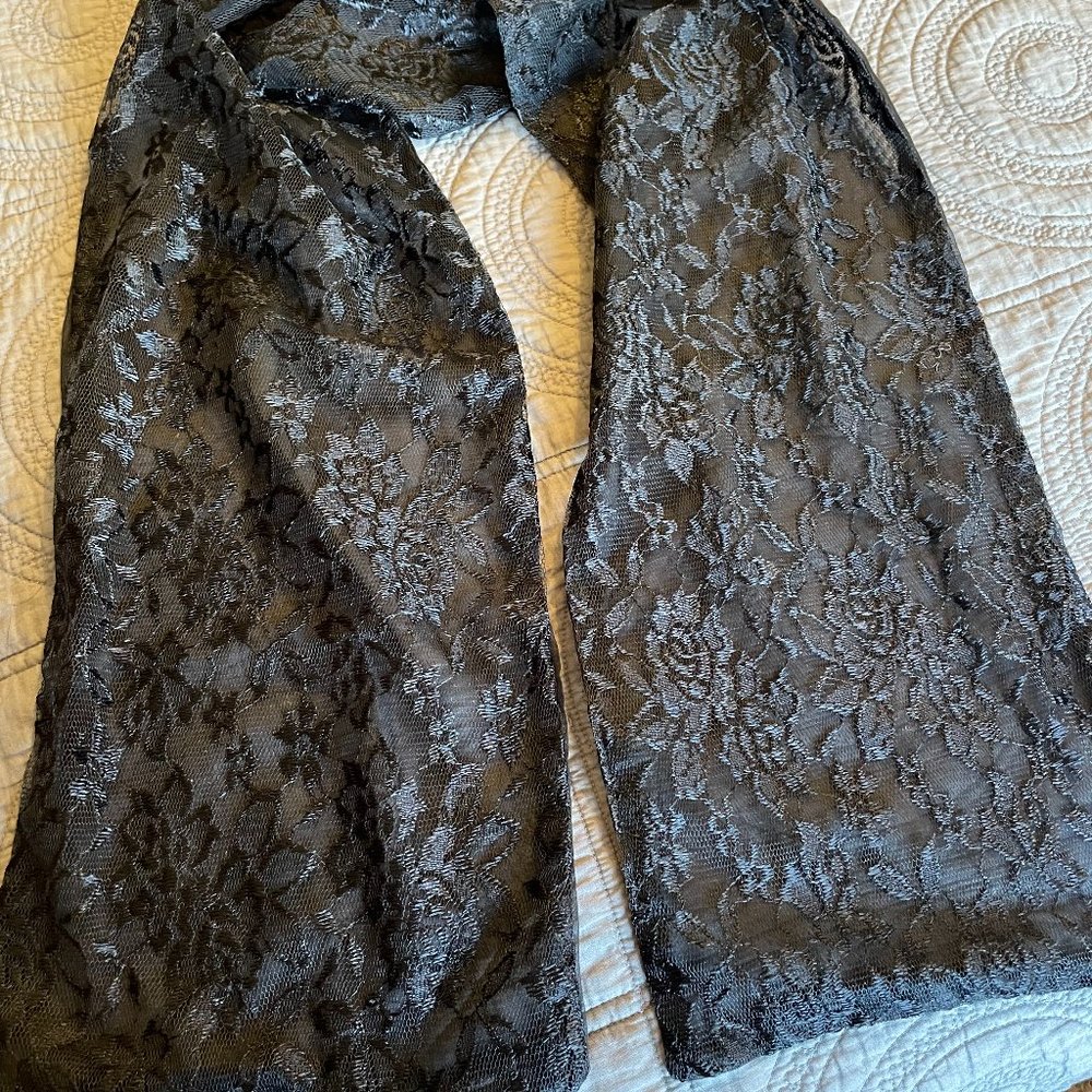 Black Lace Scarf